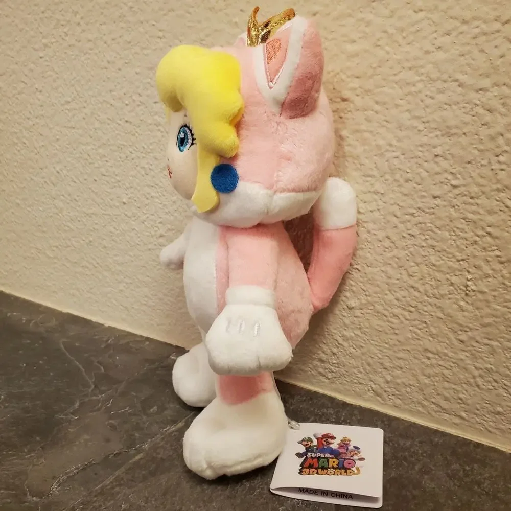 Plush - Neko Cat Princess Peach 10 inch (NEW) - Super Mario - Nintendo